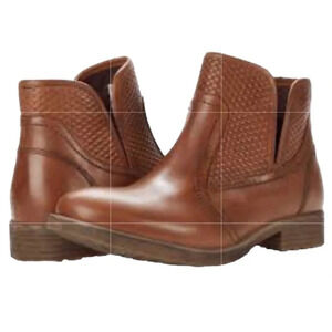 Bed Stu Roan Brown Gossip Handmade Leather Distressed Ankle Boots Size 7.5